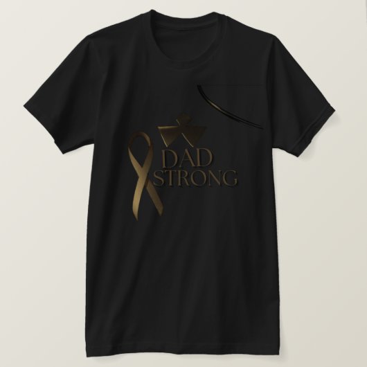 T-shirt voor bewustwording van kanker bij vader – (Design voorkant)
