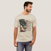 T-shirt voor bewustzijn dakloze veteranen (Voorkant volledig)