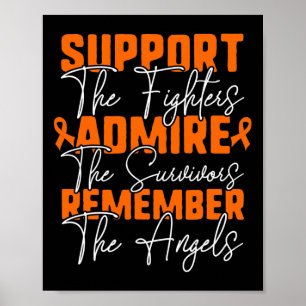T-shirt voor bloedkankerbewustzijn poster