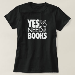 T-shirt voor boek- en leesliefde