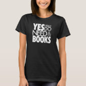 T-shirt voor boek- en leesliefde (Voorkant)