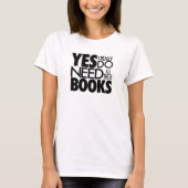 T-shirt voor boek- en leesliefde (Voorkant)