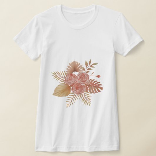 T-shirt voor boho-bloemliefhebbers (Laagn)