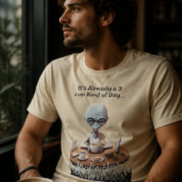T-shirt voor buitenaardse koffieliefhebber