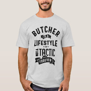 T-shirt voor butcher-functieteken voor Mannen vrou