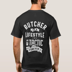 T-shirt voor butcher-functieteken voor Mannen vrou