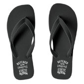 T-shirt voor butcher-functieteken voor Mannen vrou Teenslippers (Voetbed)