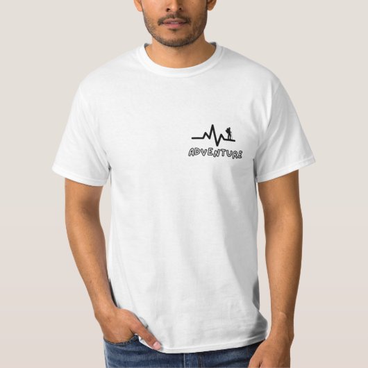 T-shirt voor camping- en klimliefhebbers (Voorkant)