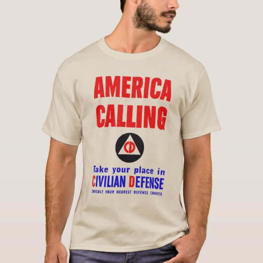 T-shirt voor civiele bescherming (Voorkant)