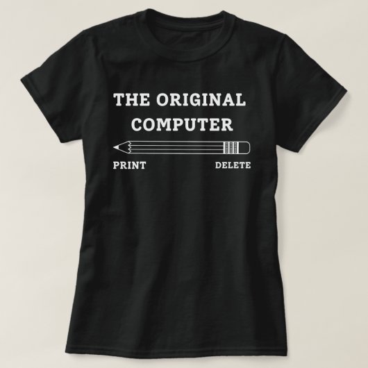 T-shirt voor computerleraar, T-shirt voor techniek (Design voorkant)