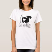 T-shirt voor Dachshund liefhebbers (Voorkant)