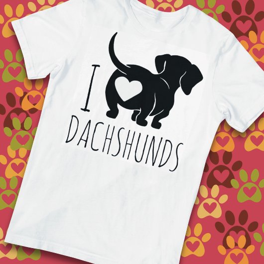 T-shirt voor Dachshund liefhebbers