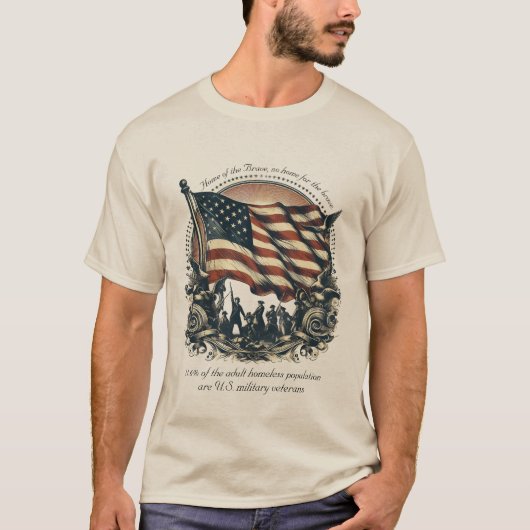 T-shirt voor dakloze veteranen (Voorkant)