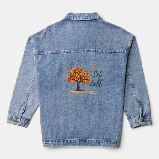 T-shirt voor dames denim jacket (Achterkant)