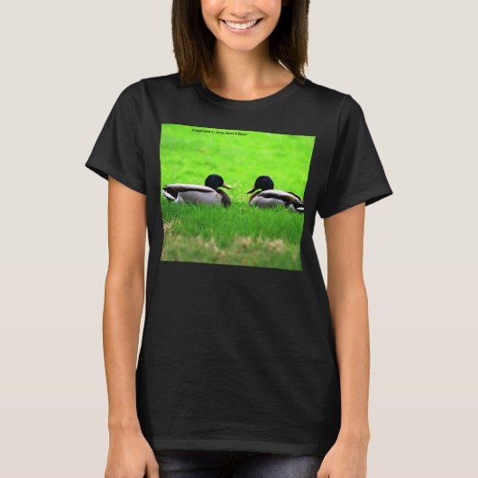 T-shirt voor dames eenden (Voorkant)