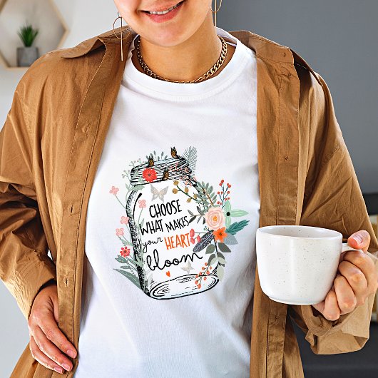 T-shirt voor dames in de wilde bloem