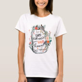 T-shirt voor dames in de wilde bloem (Voorkant)