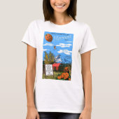 T-shirt voor dames in Limoen (Voorkant)
