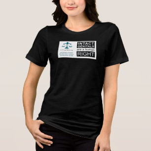T-shirt voor dames - Intact Genitals