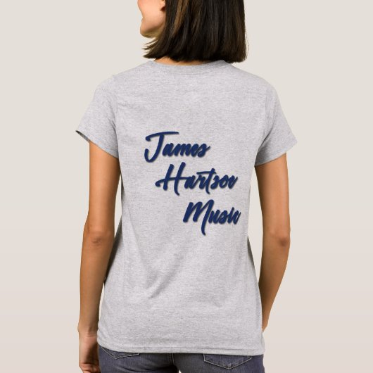 T-shirt voor dames - James Hartsoe zingt (Achterkant)