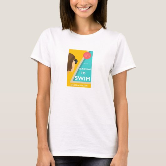 T-shirt voor dames - Leren zwemmen (Voorkant)