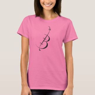 T-shirt voor dames met katoenroet BSO Ringer