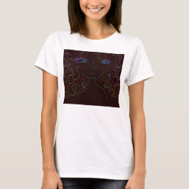 T-shirt voor dames met kleurrijke ik