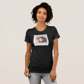 T-shirt voor dames met paardenpest (Voorkant volledig)