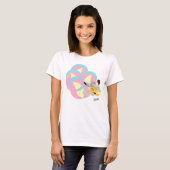 T-shirt voor dames: Musicle Rainbow (Voorkant volledig)