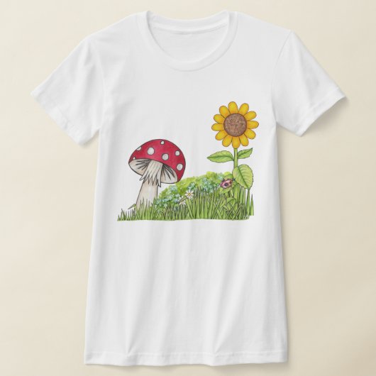T-Shirt voor dames op het gebied van Toadstool en (Laagn)