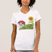 T-Shirt voor dames op het gebied van Toadstool en (Voorkant)