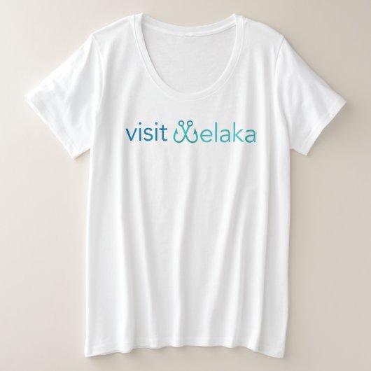 T-shirt voor dames plus formaat (Design voorkant)