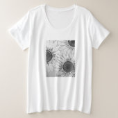 T-shirt voor dames plus maat (Design voorkant)