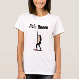 T-shirt voor dames | Pole Queen Cartoon