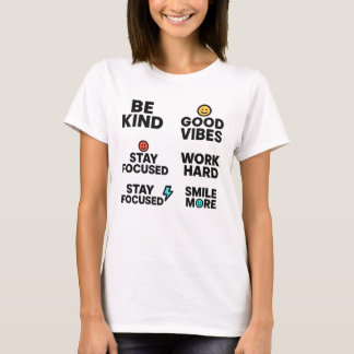 T-shirt voor dames – Positive Vibes & Motivatie Qu