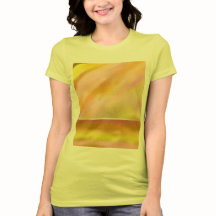 T-shirt voor dames Sun Lake Art Yellow + TEXT