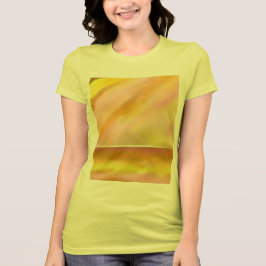 T-shirt voor dames Sun Lake Art Yellow + TEXT