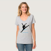 T-shirt voor dansers (Voorkant volledig)