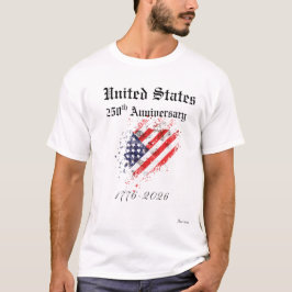 T-shirt voor de 250e verjaardag van de Verenigde S