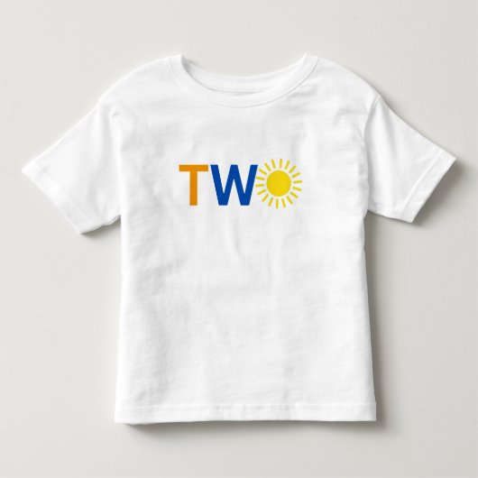 T-shirt voor de 2e verjaardag (Voorkant)