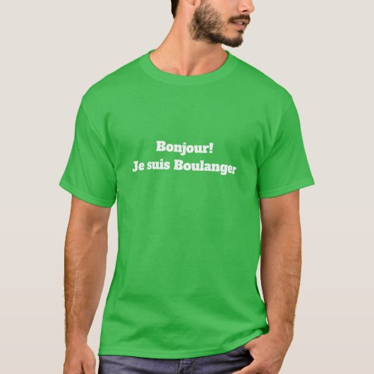 T-shirt voor de bakker (Voorkant)