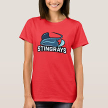 T-shirt voor de basis van de vrouw (Stingrays)
