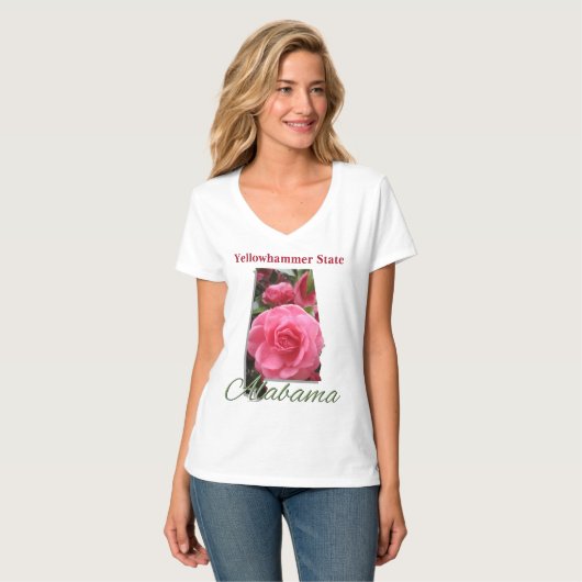 T-shirt voor de basisvrouw - ALABAMA (Voorkant volledig)
