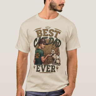 T-shirt voor de beste kattenvader ooit