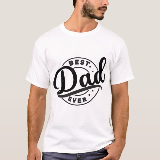 T-shirt voor de beste papa ooit (Voorkant)