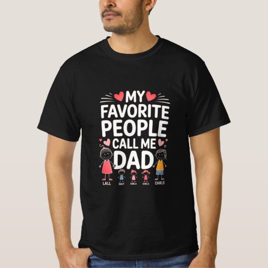 T-shirt voor de beste papa ooit (Voorkant)