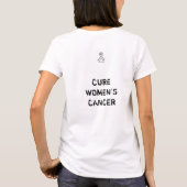T-shirt voor de bewustwording van vrouwenkanker (Achterkant)