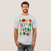 T-shirt voor de Cute Vegetables (Voorkant volledig)
