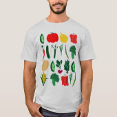 T-shirt voor de Cute Vegetables (Voorkant)