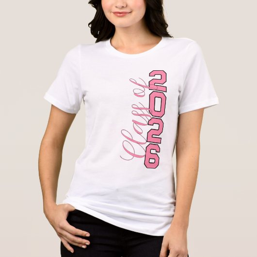 T-shirt voor de eindexamenklas van 2026 (Voorkant)
